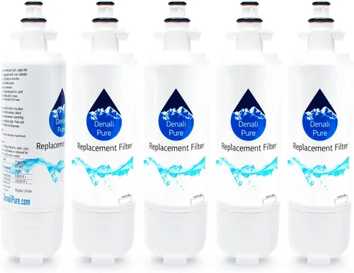 Paquete de 5 filtros de agua de repuesto para refrigerador LG LFX28978ST/00 - Compatible con cartucho de filtro de agua para refrigerador LG