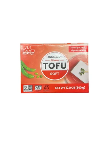 Mori Nu Tofu Soft Red. A base de plantas. Sin OMG. Proteína saludable. Vegano. Versátil. Tofu sedoso. Cocina japonesa, 12 onzas (paquete de 4)