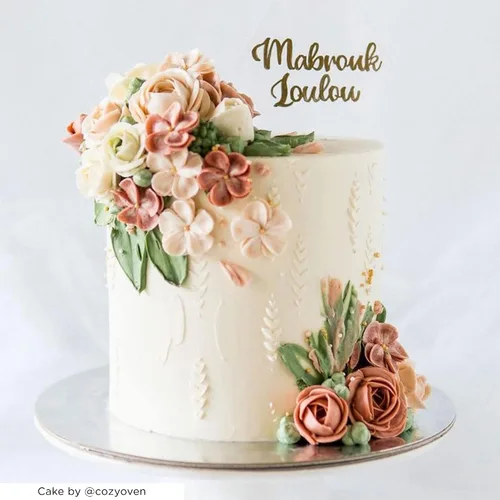 Miniatura 2 de Lacupella Plantilla de decoración de pasteles para pastel alto de crema de mantequilla, glaseado real, ganache, pintura, aerógrafo (ARRO)