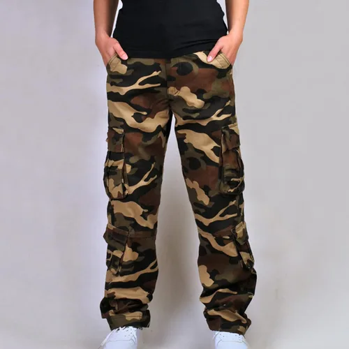 Miniatura 6 de Muscularfit Pantalones cargo de camuflaje para hombre 2023 grandes y altos, múltiples bolsillos, pantalones deportivos sueltos y rectos, pantalones