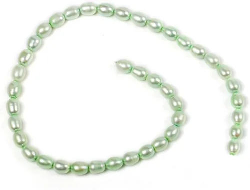 Miniatura 3 de Cuentas de perlas de arroz de agua dulce naturales de 0.35 a 0.35 pulgadas, perlas auténticas de 14 pulgadas, cuentas sueltas para hacer joyas