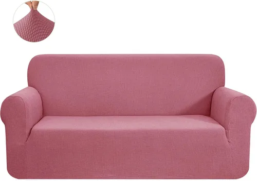 Miniatura 55 de CHUN YI - Funda elástica de 1 pieza para sillón grande, funda protectora suave de Jacquard con elastano, detalle de cuadros y parte inferior