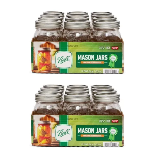 Miniatura 9 de Ball Mason, Frascos de mermelada con tapas y bandas, Set de 12 unidades de 4 oz, 4 onza, Transparente