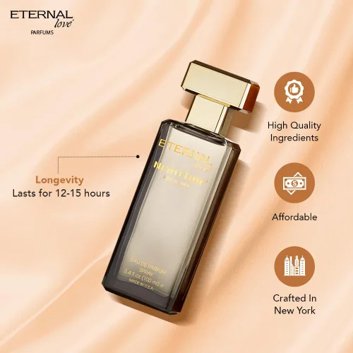 Miniatura 6 de Eternal Love Paquete nocturno – Eau de Parfum Spray de larga duración aroma cálido y sofisticado – 3.4 oz