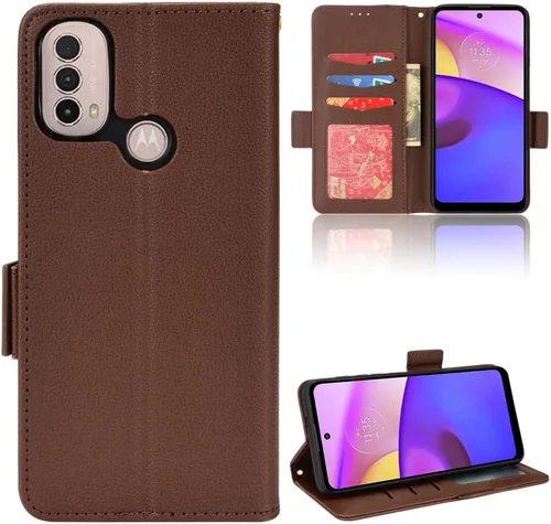 Miniatura 36 de Funda de piel sintética compatible con Motorola Moto E22 4G, funda de piel sintética compatible con Motorola Moto E22i 4G, color negro