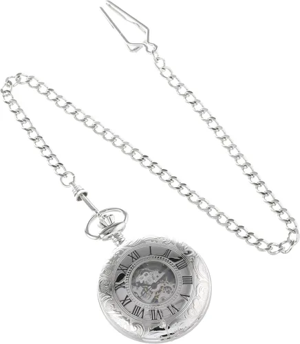 Miniatura 2 de Charles-Hubert, Reloj de bolsillo mecánico París, plateado, Mecánico