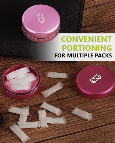 Miniatura 5 de OZCHIN Lata de metal para ZYN para Snus – 2 latas – Contenedor portátil hermético de aluminio sin olor, a prueba de olores, tapa de rosca, a prueba