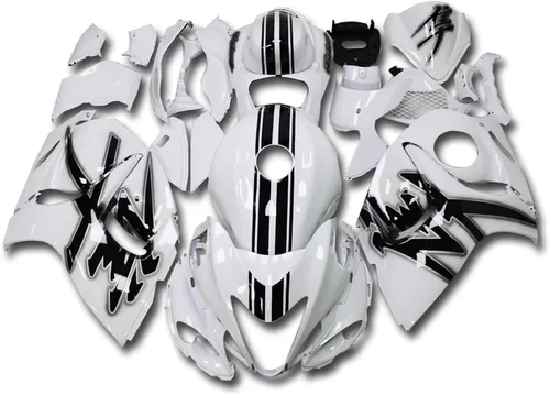 Carenado completo blanco negro para Suzuki 2008-2019 GSXR 1300 Hayabusa Gen2 inyección ABS plástico Carrocería juego de carrocería del mercado de 12