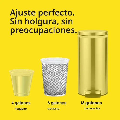 Miniatura 4 de Bolsas de basura medianas Glad, 8 galones, bolsas de basura Febreze limpias frescas, con control de olores y cordón, 80