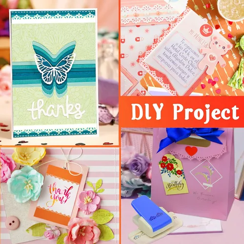 Miniatura 6 de ECOHU Border Punch - Perforador de estampado de flores para álbumes de recortes, tarjetas de boda, decoración y artes de bricolaje