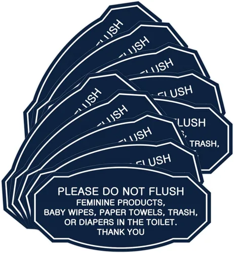 Miniatura 44 de Signs ByLITA Letrero de etiqueta victoriana Please Do Not Flush (Lt Gray), pequeño, 1 paquete Gris claro
