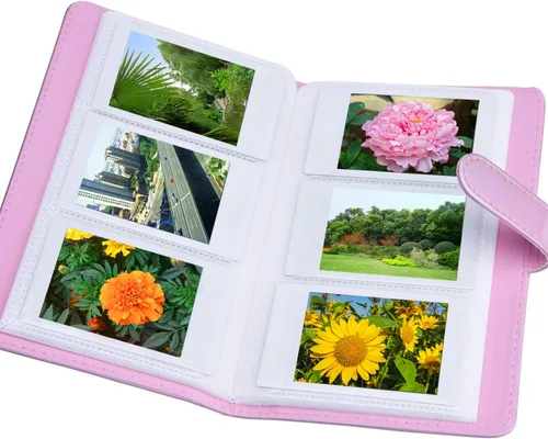 Miniatura 5 de Sunmns Álbum de fotos de piel sintética compatible con Fujifilm Instax Mini 12 11 9 8 90 8+ 26 7s película de cámara instantánea, Polaroid Snap Zip