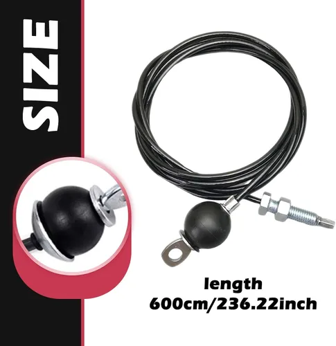 Miniatura 2 de Cable de repuesto para gimnasio, cuerda de alambre de acero de 0.236 pulgadas de grosor, cable de entrenamiento de fuerza, accesorio de sistema