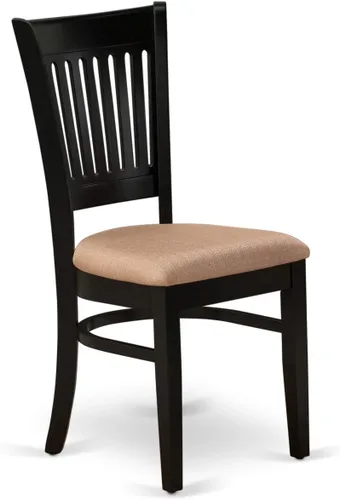 Miniatura 10 de East West Furniture NOVA3-BLK-C - Juego de mesa de comedor de 3 piezas contiene una mesa de comedor rectangular con hojas de mariposa y 2 sillas
