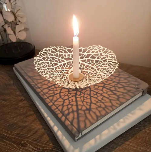 OShadow - Portavelas de hojas para decoración de mesa auxiliar, portavelas decorativos para candelabros, portavelas en forma de flor, velas cónicas,