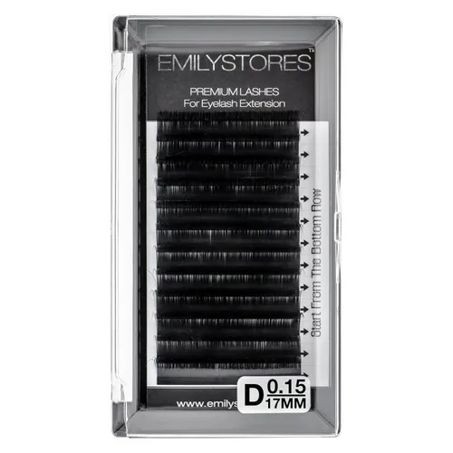 Extensiones de pestañas de 0.006 in de grosor, longitud del rizo D, volumen de 0.669 in, pestañas individuales para extensiones de pestañas (0.15,
