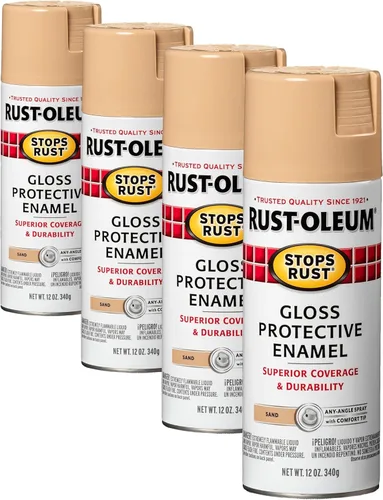Miniatura 118 de Rust-Oleum 7732830 Stops Rust Pintura en Aerosol, 12 oz, Verde Cazador Satinado