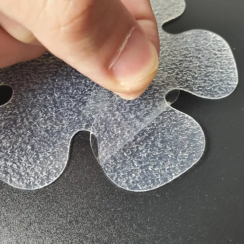 Miniatura 4 de SANKEMU Adhesivos transparentes antideslizantes para bañera, 20 tiras de seguridad para bañera, apliques que evitan que se resbalen los agarres
