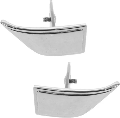 Miniatura 14 de TRQ Juego de 2 manijas de puerta interior trasera cromada y cachemira para Chevy GMC