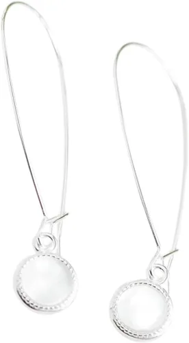 Miniatura 14 de Bottled Up Designs Aretes Colgantes Largos Hechos a Mano, Plata Esterlina, Ecológicos, Botellas Vintage Recicladas, Fabricados en Estados Unidos