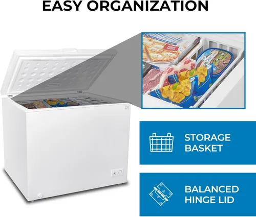Miniatura 5 de Kenmore - Congelador profundo, 1 canasta, listo para garaje, almacenamiento de carne, drenaje frontal, Congelador para el hogar, apartamento