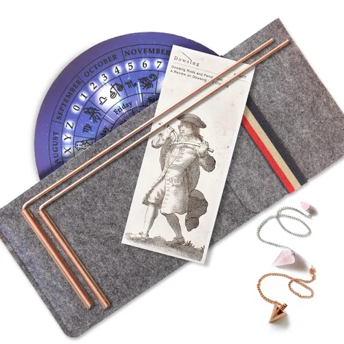 Dowsing Varilla de acero de adivinación – Material Sólido 99% – caza de fantasmas, adivinación por agua, búsqueda de oro u objetos enterrados, etc.