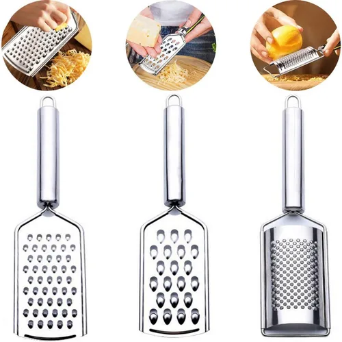 Miniatura 2 de Rallador de queso de mano, rallador de queso de acero inoxidable, ralladores de limón, pelador de verduras de cocina, rallador de alimentos