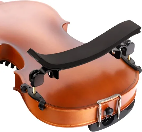 Miniatura 9 de SUEWIO Reposapiés para violín para 1/2 tamaño, soporte de hombro ajustable para violín para niños principiantes con cómoda almohadilla de espuma