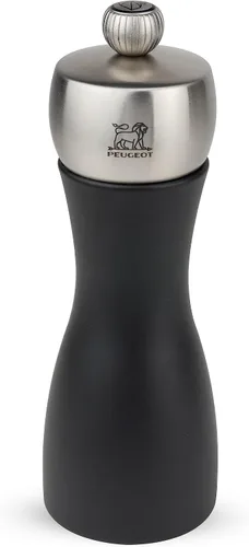 Miniatura 4 de Peugeot Fidji - Juego de molinillo de sal y pimienta negro mate de 6 pulgadas