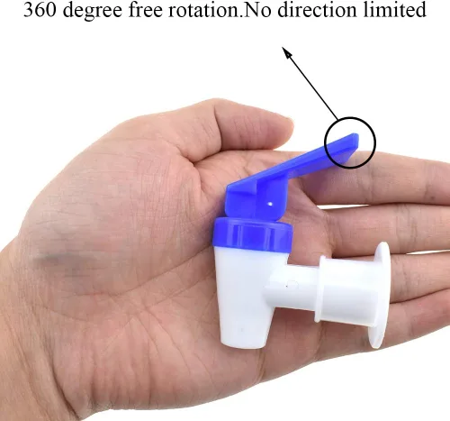 Miniatura 6 de HAHIYO Piezas dispensadoras de agua de 0.630 in de diámetro interior rojo y azul al tacto blanco del grifo del grifo boquilla reutilizable sin fugas