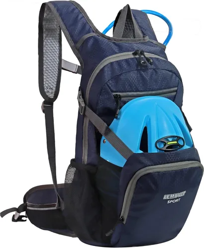 Miniatura 8 de Mochila de senderismo impermeable para ciclismo, 15L, ligera, duradera, para esquí, snowboard, correr, ciclismo MTB Azul marino