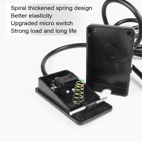Miniatura 4 de Interruptor de pie, controlador de pedal accionado por pie, interruptor de alimentación, control de máquina de carpintería, cable de 5 pies
