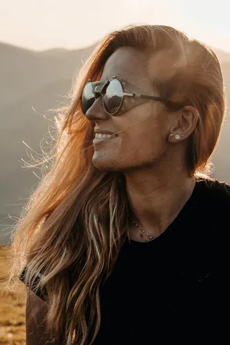 Miniatura 2 de Julbo Gafas de sol Vermont Glacier para hombres y mujeres con protectores laterales de cuero para senderismo, esquí, senderismo - 100% protección UV
