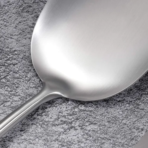 Miniatura 6 de Espátula china profesional para wok, utensilios de wok de acero inoxidable 18/10 de 15.7 pulgadas con mango de madera resistente al calor para freír