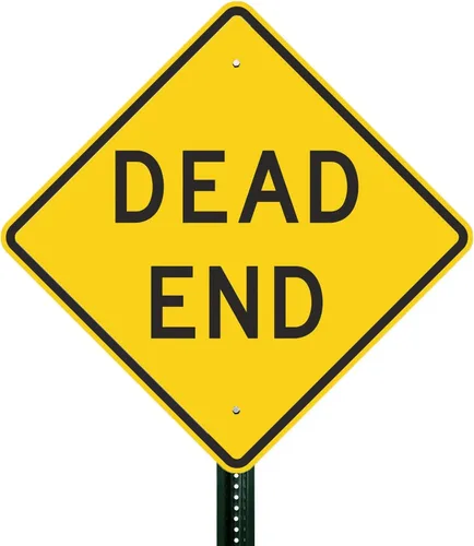 Miniatura 3 de SmartSign - Cartel compatible con MUTCD "Dead End" 24 x 24 pulgadas, aluminio reflectante de grado de ingeniero 3M