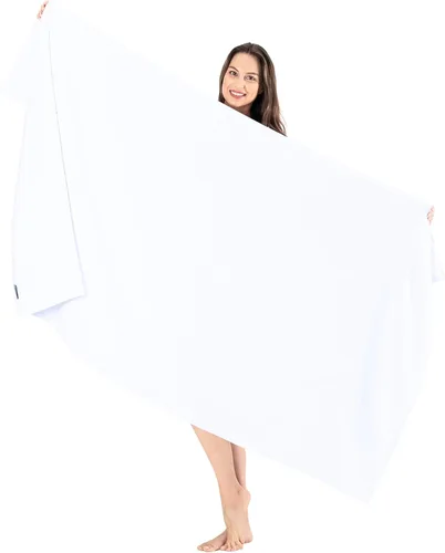 Juego grande de baño tipo spa turco 40"x80", de lujo, amigable con el medio ambiente de 650 gramos, muchos colores de donde escoger Blanco