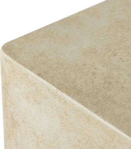 Miniatura 6 de Mesa auxiliar al aire libre, mesa auxiliar rectangular MgO, mesa de centro decorativa para exteriores, balcón, sala de estar