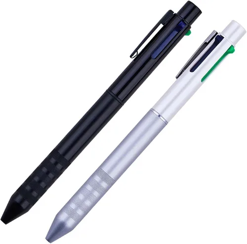 Miniatura 6 de DUNBONG Bolígrafo multicolor negro 4 en 1 multifunción con bolígrafo de gel negro, azul, rojo, verde, 1 unidad (negro)