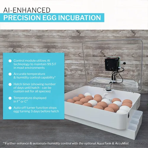 Miniatura 5 de IncuView 3 Pro Incubadora automática todo en uno para huevos de gallina (universal) Huevos para incubar Girador automático de huevos Pollo