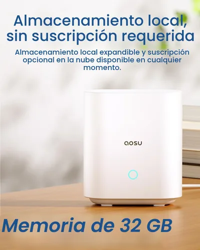 Miniatura 9 de Cámaras de seguridad AOSU para exteriores inalámbricas, kit de 4 cámaras, 166° de ultra gran angular, alimentadas por batería, sin suscripción