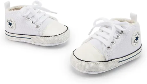 Miniatura 111 de KIDSUN zapatos deportivos altos hasta el tobillo para bebés, niños y niñas con suela antideslizante, suaves, para recién nacidos, zapatos