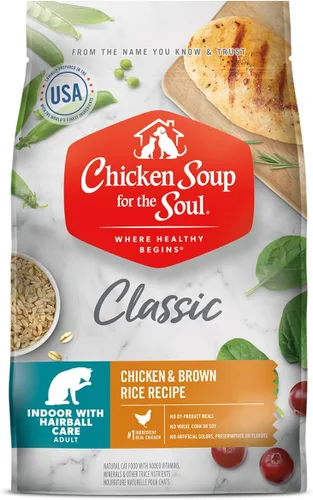 Miniatura 15 de Chicken Soup for Soul Pet Food Indoor Cat - Atún y arroz integral, bolsa de 4.5 libras, para todas las etapas de la vida, comida seca para gatos
