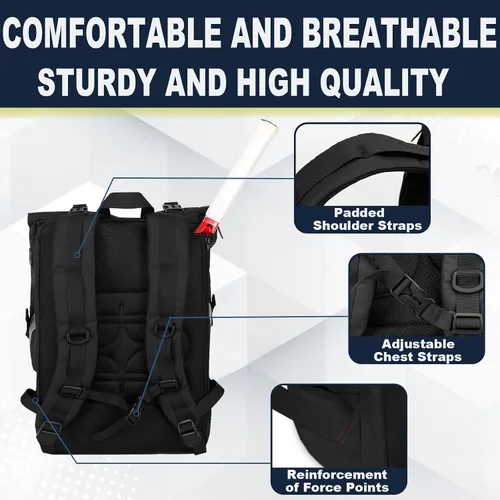 Miniatura 5 de UMGG - Mochila de tenis para mujeres y hombres con capacidad para 2 raquetas con compartimento para zapatos, mochila grande de pickleball