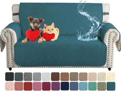 Miniatura 49 de XINEAGE Funda 100% impermeable para silla y sofá para mascotas, funda antideslizante para sofá, fundas lavables para silla, protector de muebles