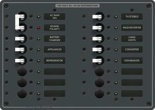 Blue Sea Systems AC principal + 14 posiciones