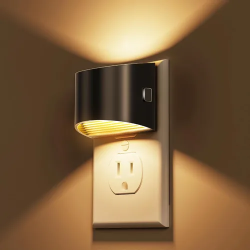 Miniatura 13 de L LOHAS LED - Luces nocturnas enchufables en la pared con 3CCT ajustable (1600K/3000K/5000K), luz nocturna de 1W enchufable en la pared, sensor