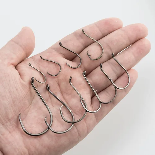 Miniatura 7 de Dr.Fish Paquete de 100 ganchos circulares de pulpo, anzuelos de pesca de agua salada y agua dulce, #8-#10/0, compensación, bagre, atún, striper