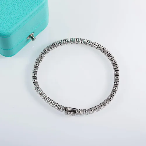 Miniatura 2 de AnuClub 11.1CT-32CT Moissanite Tennis Bracelet 925 Sterling Silver Round Cut 4MM/6.5MM D Color VVS1 Moissanites Classic Bracelets for Women Men