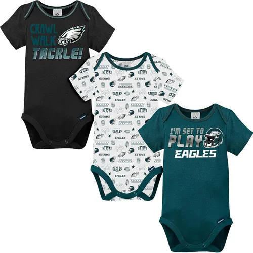 Miniatura 29 de Gerber - Mameluco unisex de manga corta para bebé, equipo de la NFL, paquete de 3