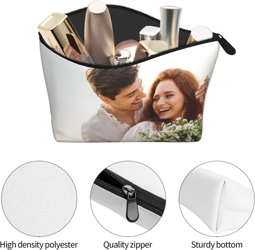 Miniatura 3 de Adaptor Neceser personalizado para viajes a la playa, diseña tu imagen, logotipo, foto, maquillaje, cosméticos, bolsa de almacenamiento portátil